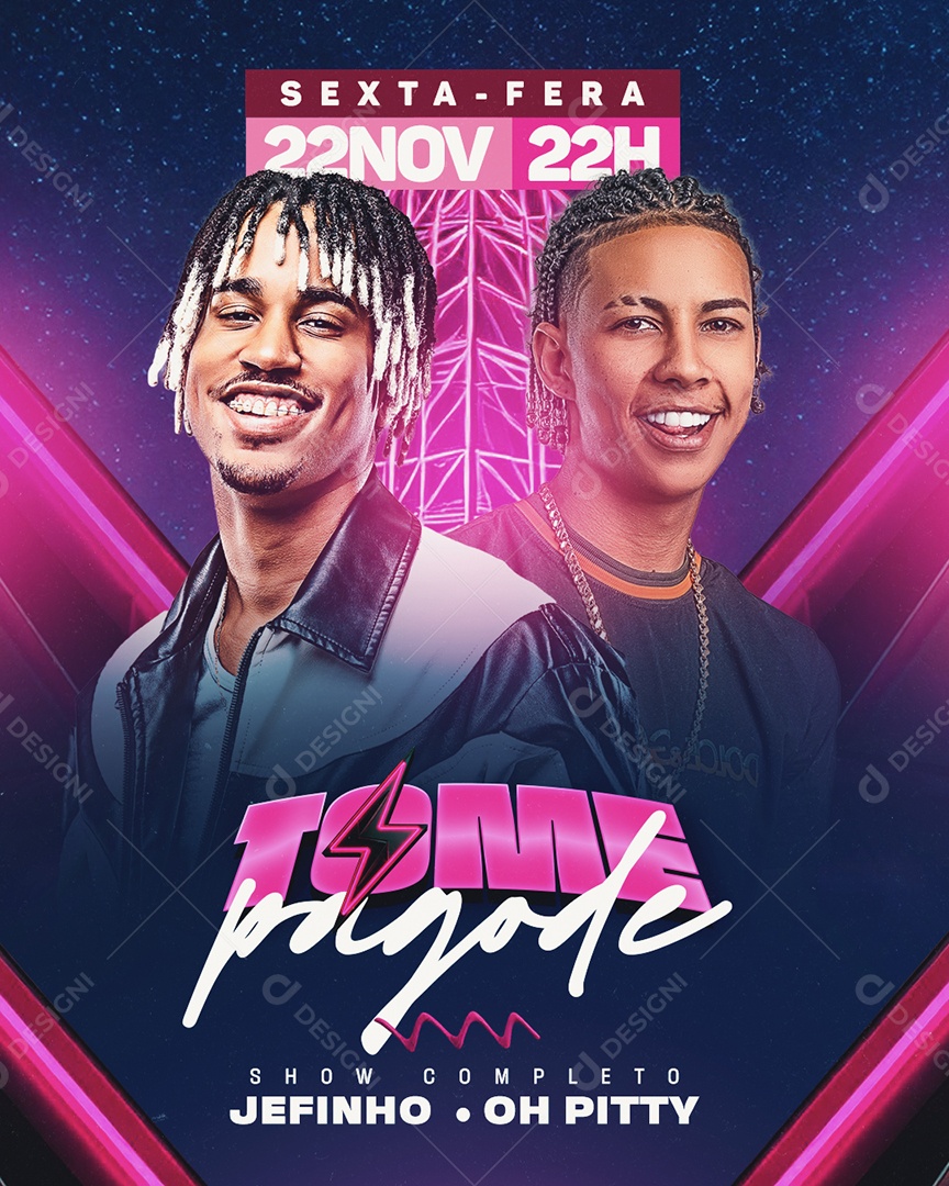 Flyer Agenda Show Social Media PSD Editável