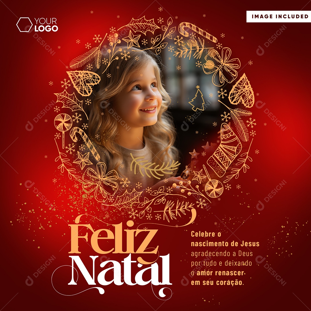 Merry Christmas 25 December Social Media PSD Editable