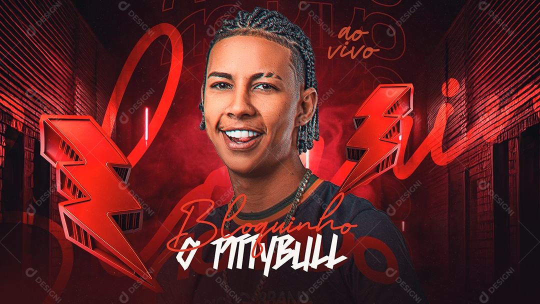 Capa Bloquinho O Pittybull Social Media PSD Editável