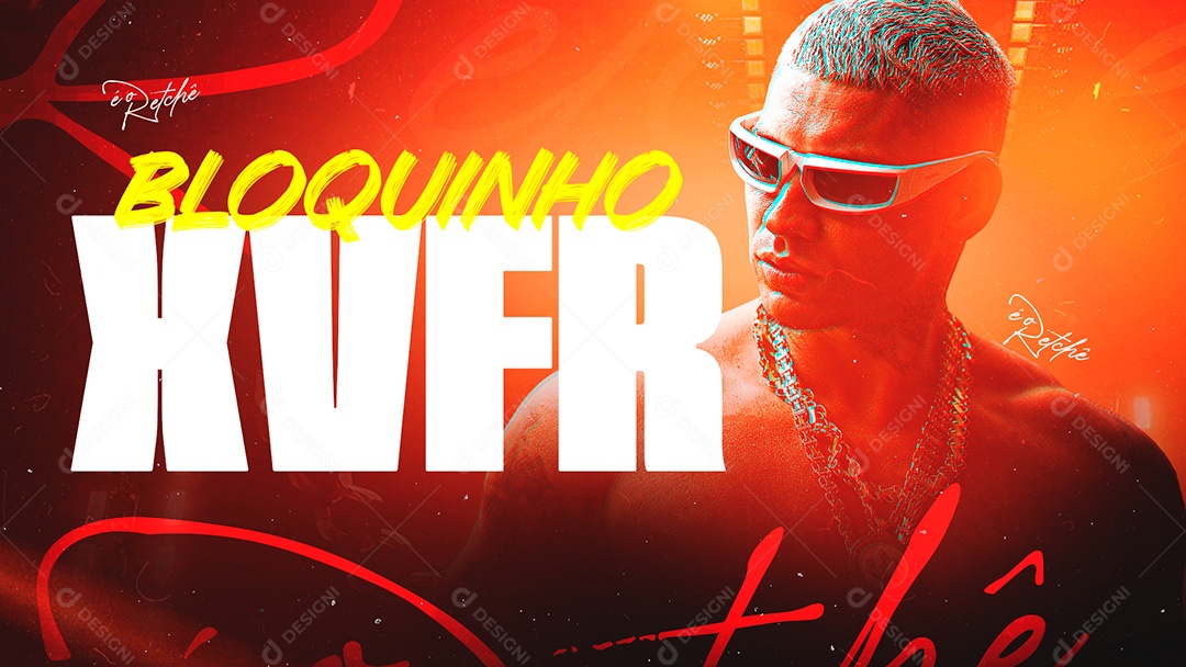 Capa CD Bloquinho XVFR Social Media PSD Editável