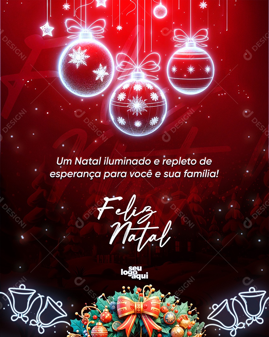 Feliz Natal Religioso 25 de Dezembro Social Media PSD Editável