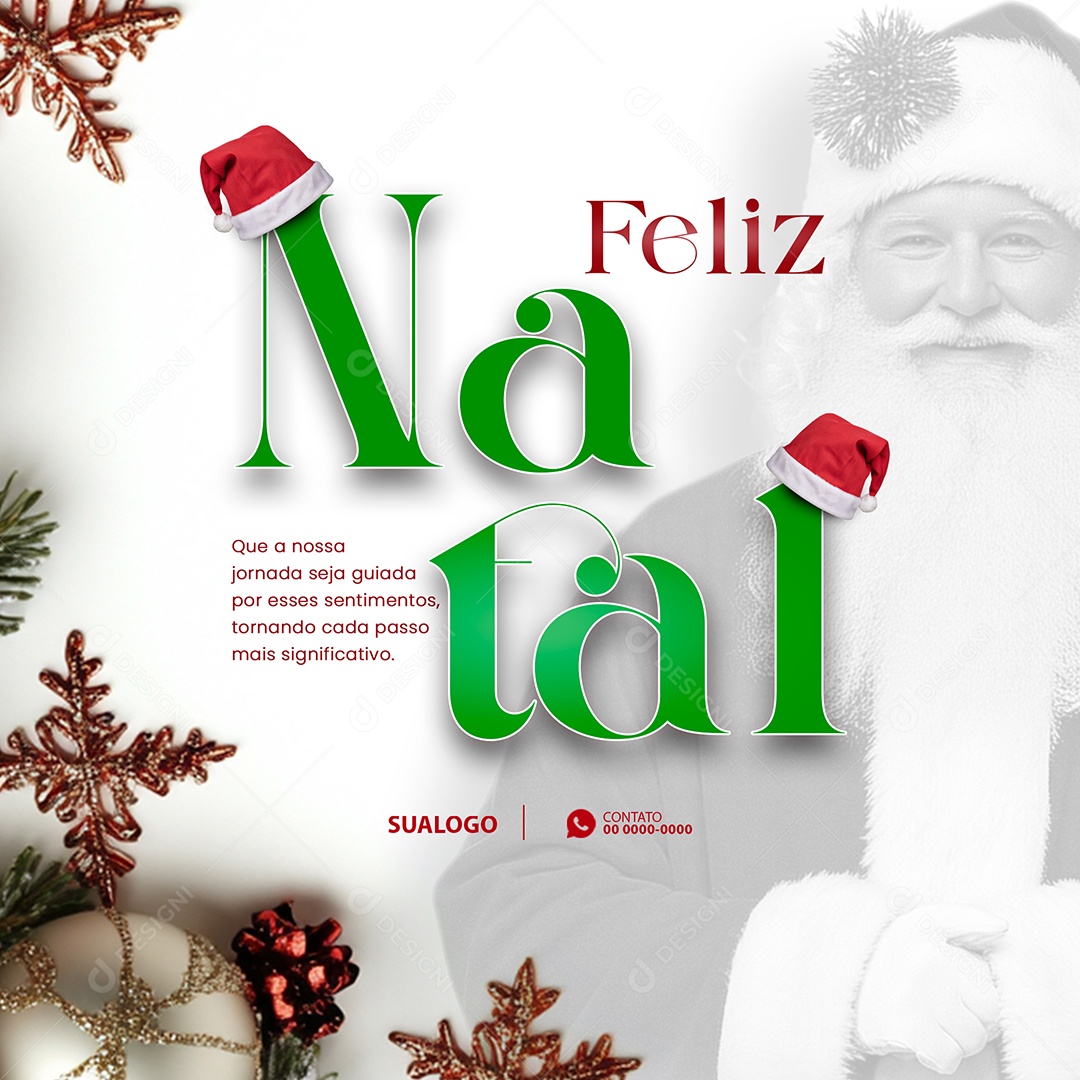 Feliz Natal Religioso 25 de Dezembro Social Media PSD Editável