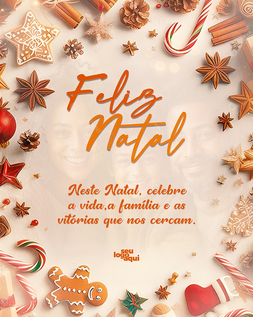 Feliz Natal Religioso 25 de Dezembro Social Media PSD Editável