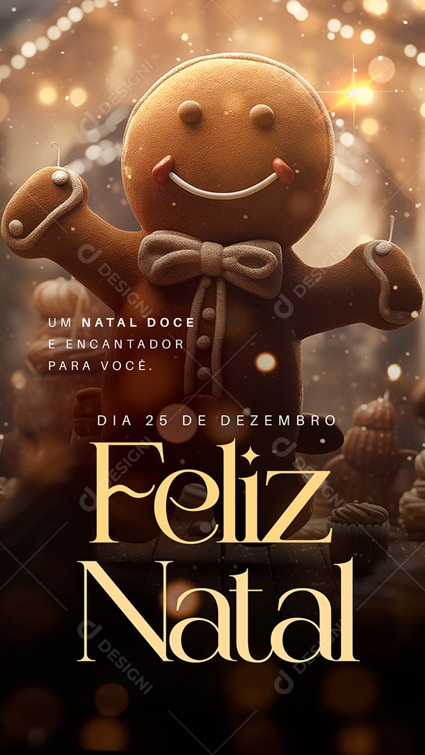Story Feliz Natal 25 de Dezembro Social Media PSD Editável