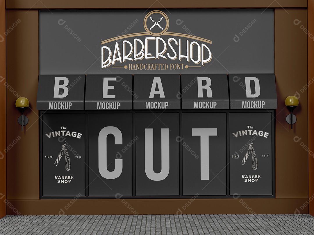 Vitrine de Loja Mockup PSD Editável