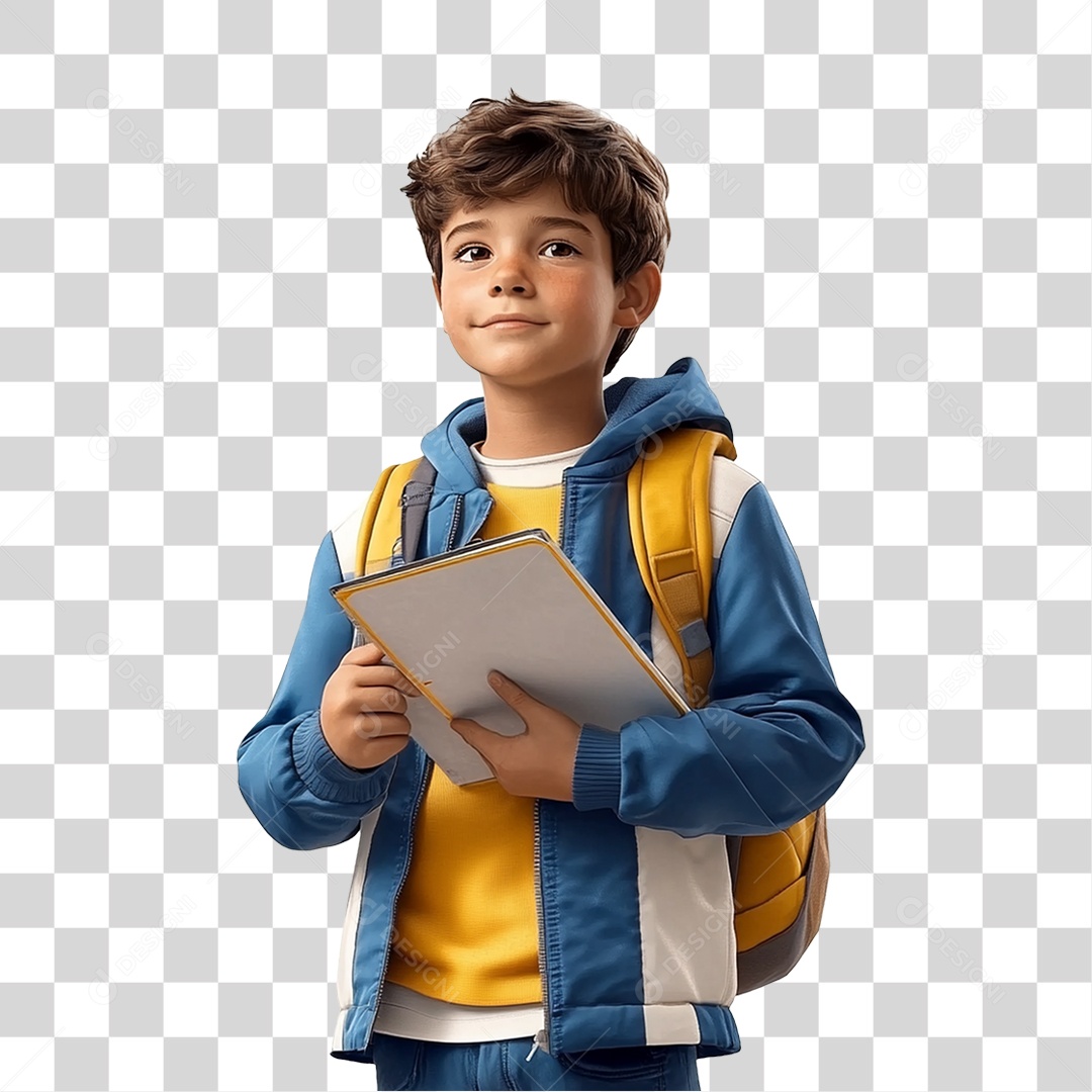 Criança Estudante PNG Transparente