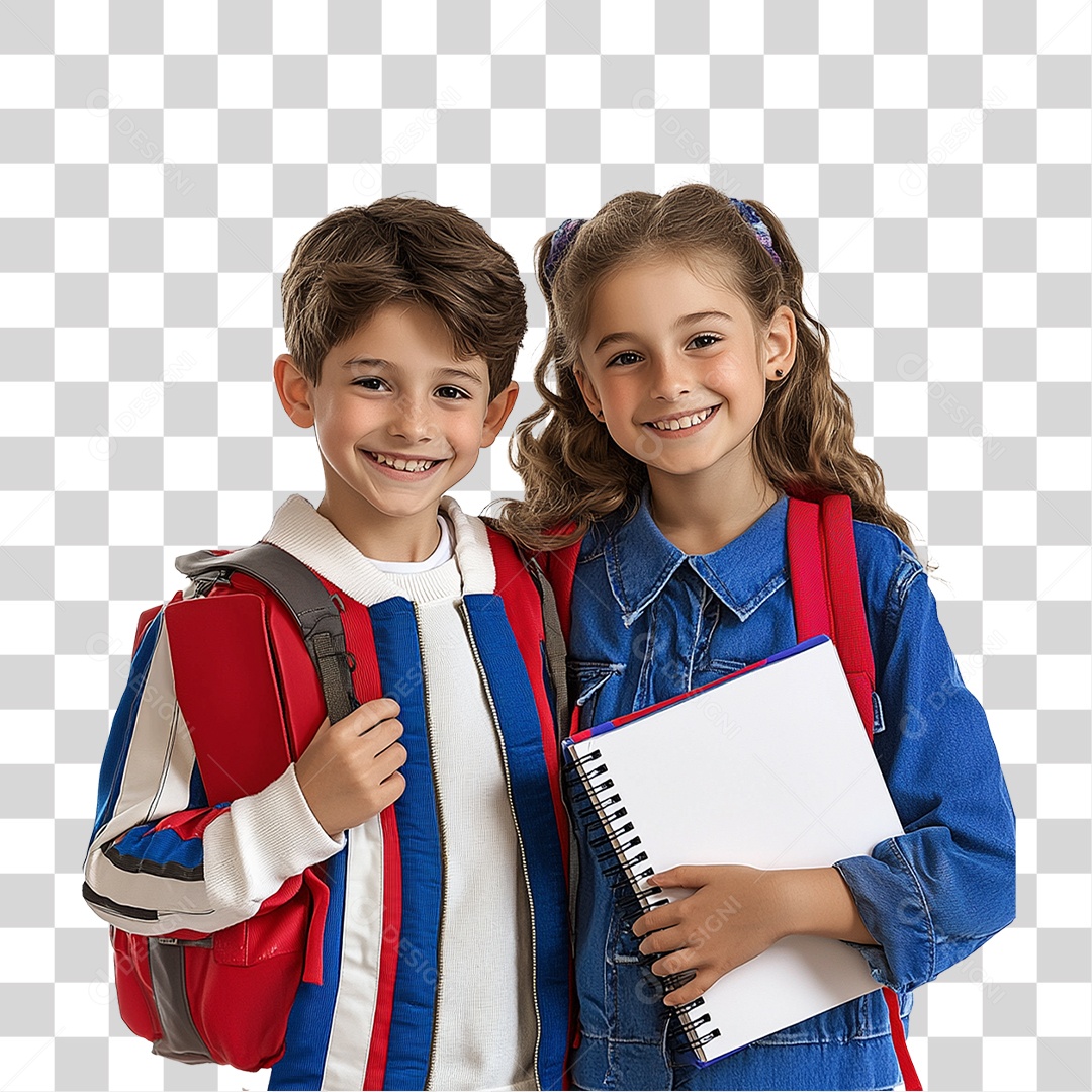 Crianças Estudantes PNG Transparente