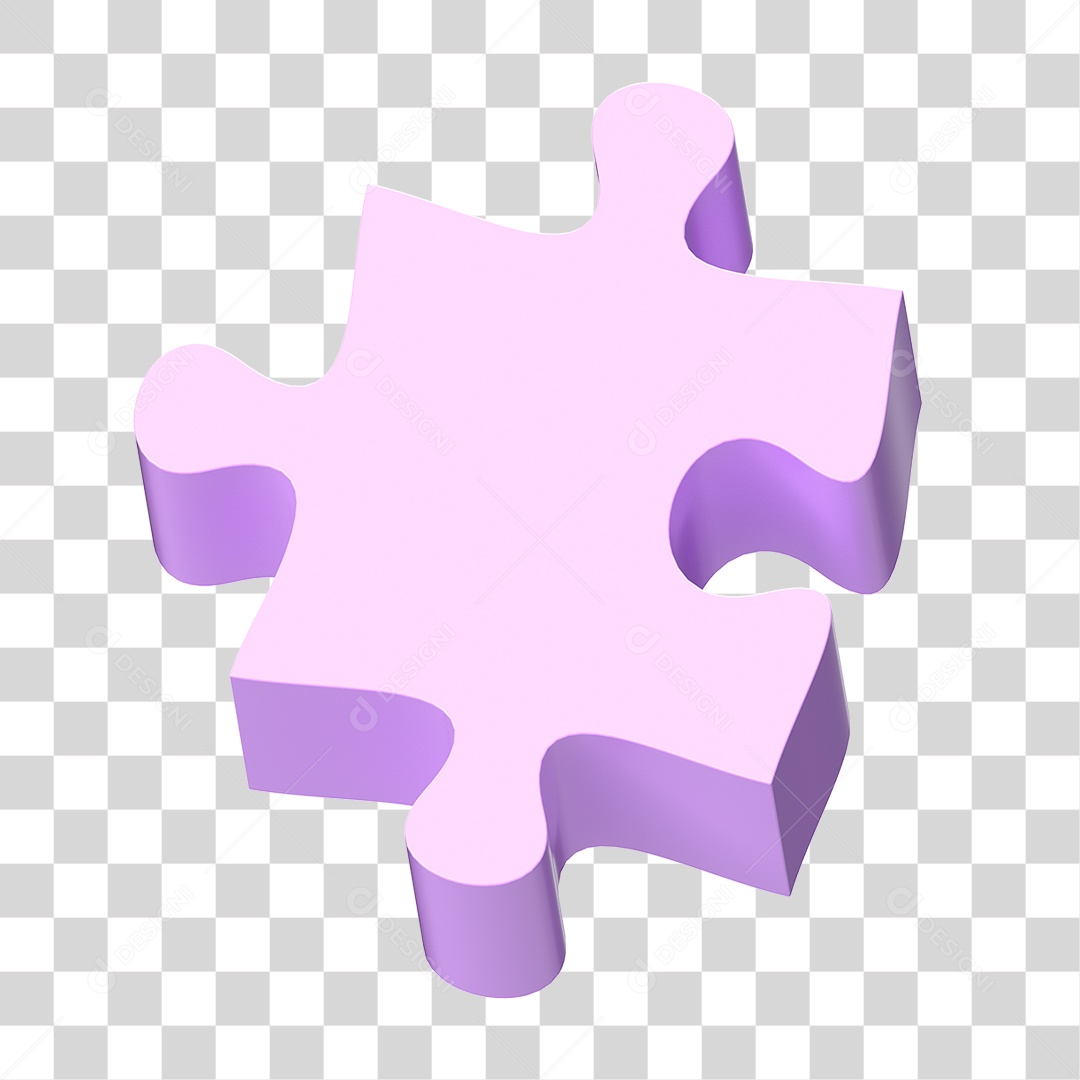 Transparent PNG Puzzle Piece 3D Element