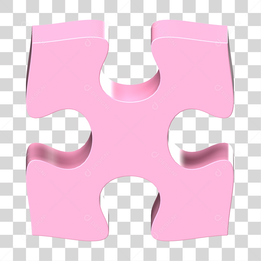 Elemento3 D Peça de Quebra-cabeça PNG Transparente