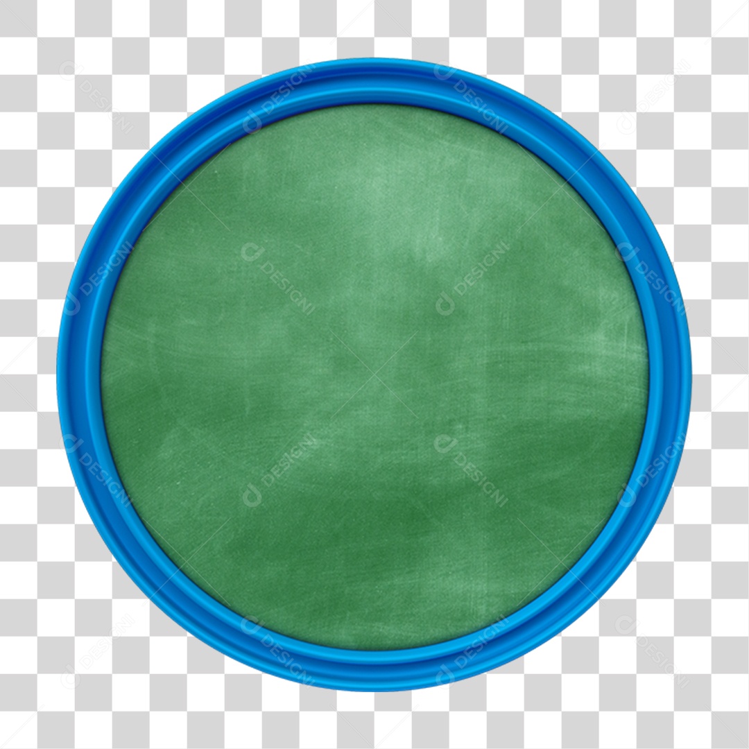 Elemento 3D Placa Redonda PNG Transparente