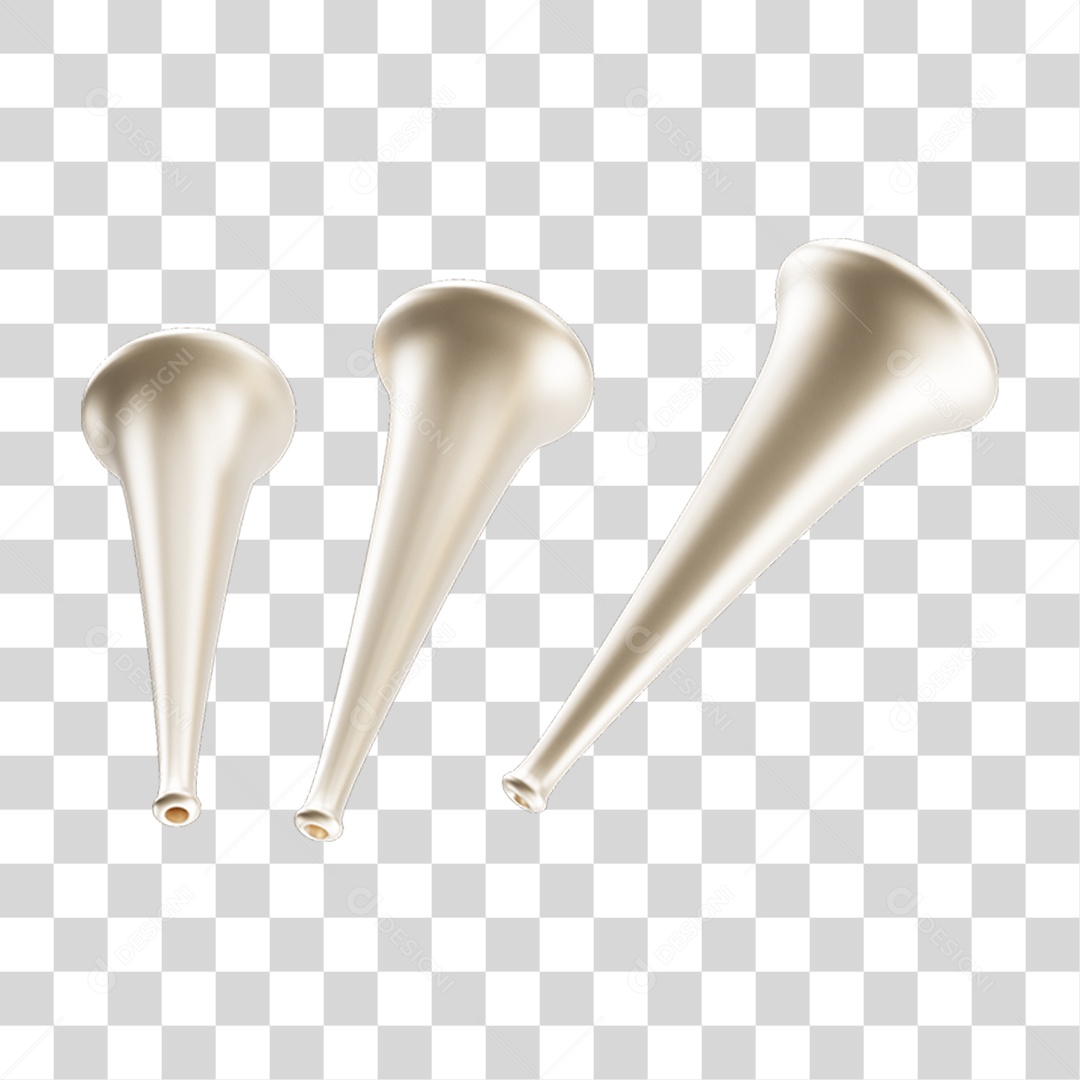 Vuvuzelas de Carnaval PNG Transparente