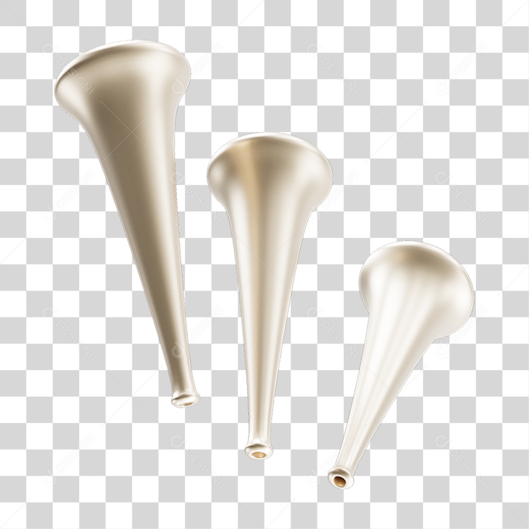 Vuvuzelas de Carnaval PNG Transparente