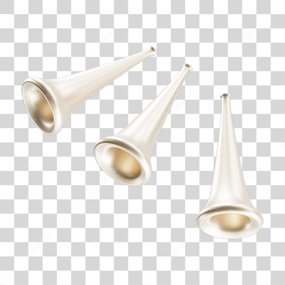 Vuvuzelas de Carnaval PNG Transparente