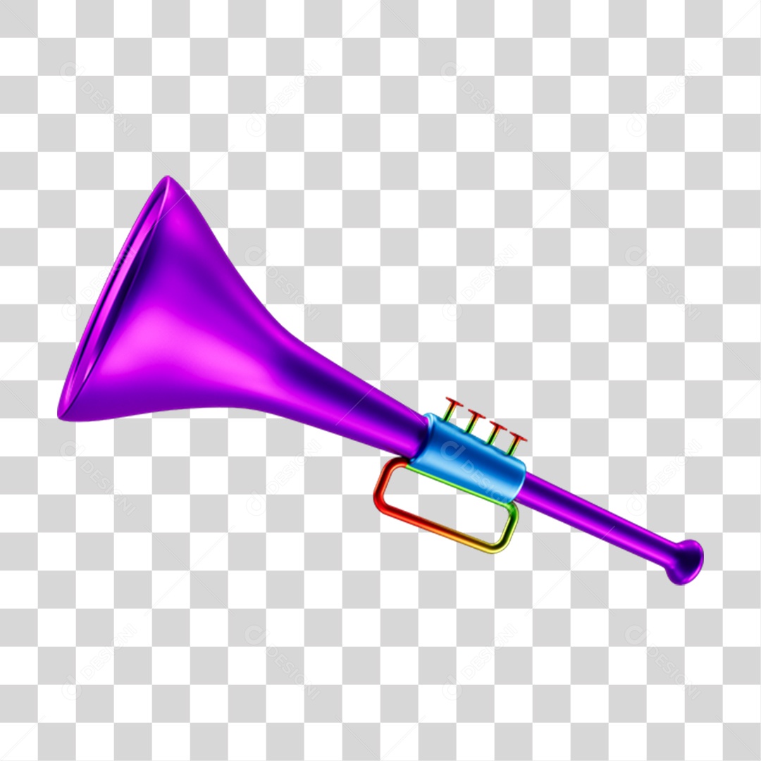 Vuvuzelas de Carnaval PNG Transparente