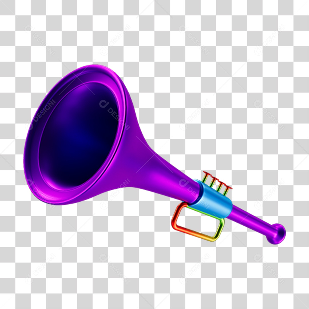 Vuvuzelas de Carnaval PNG Transparente