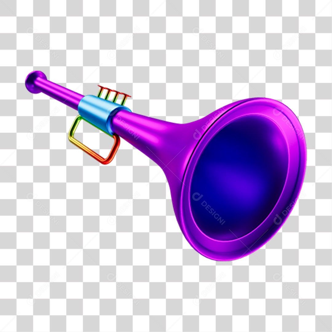 Vuvuzelas de Carnaval PNG Transparente