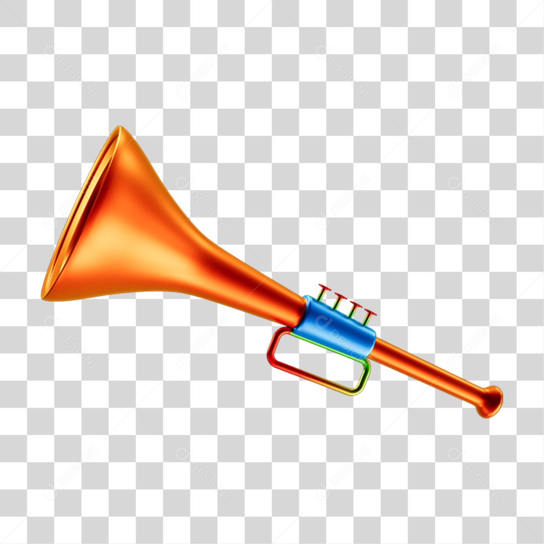 Vuvuzelas de Carnaval PNG Transparente