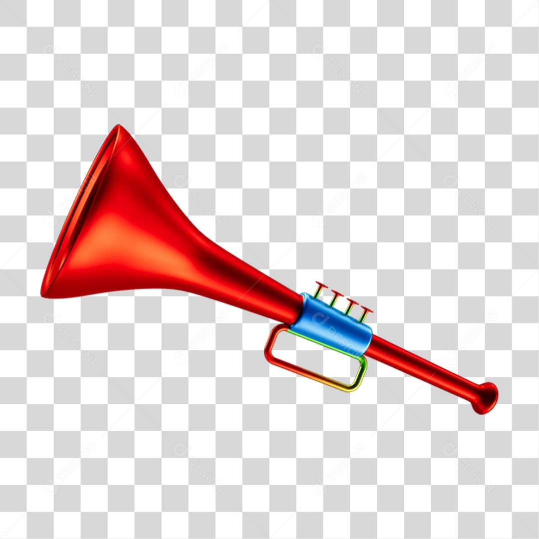 Vuvuzelas de Carnaval PNG Transparente