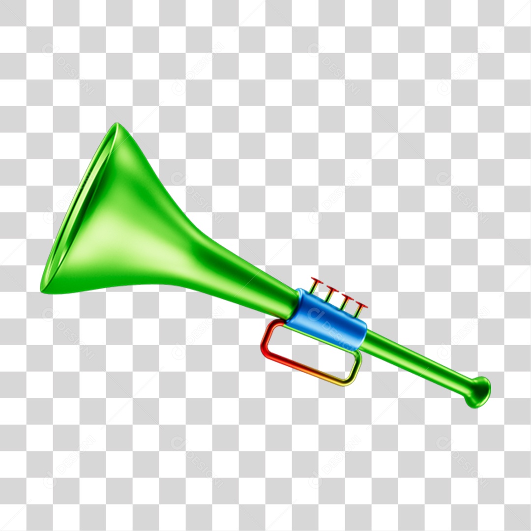 Vuvuzelas de Carnaval PNG Transparente