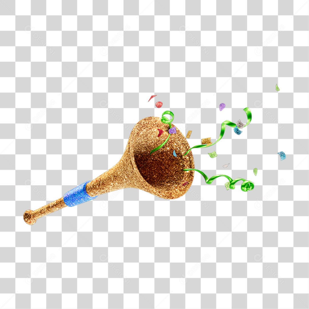 Vuvuzelas de Carnaval PNG Transparente