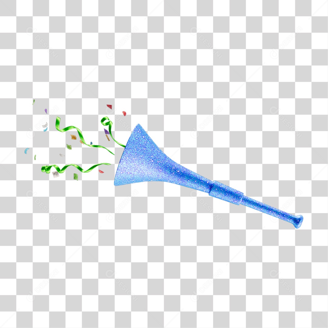 Vuvuzelas de Carnaval PNG Transparente