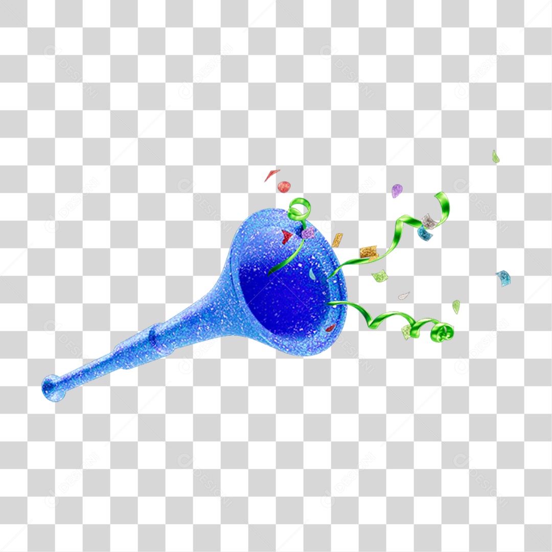 Vuvuzelas de Carnaval PNG Transparente