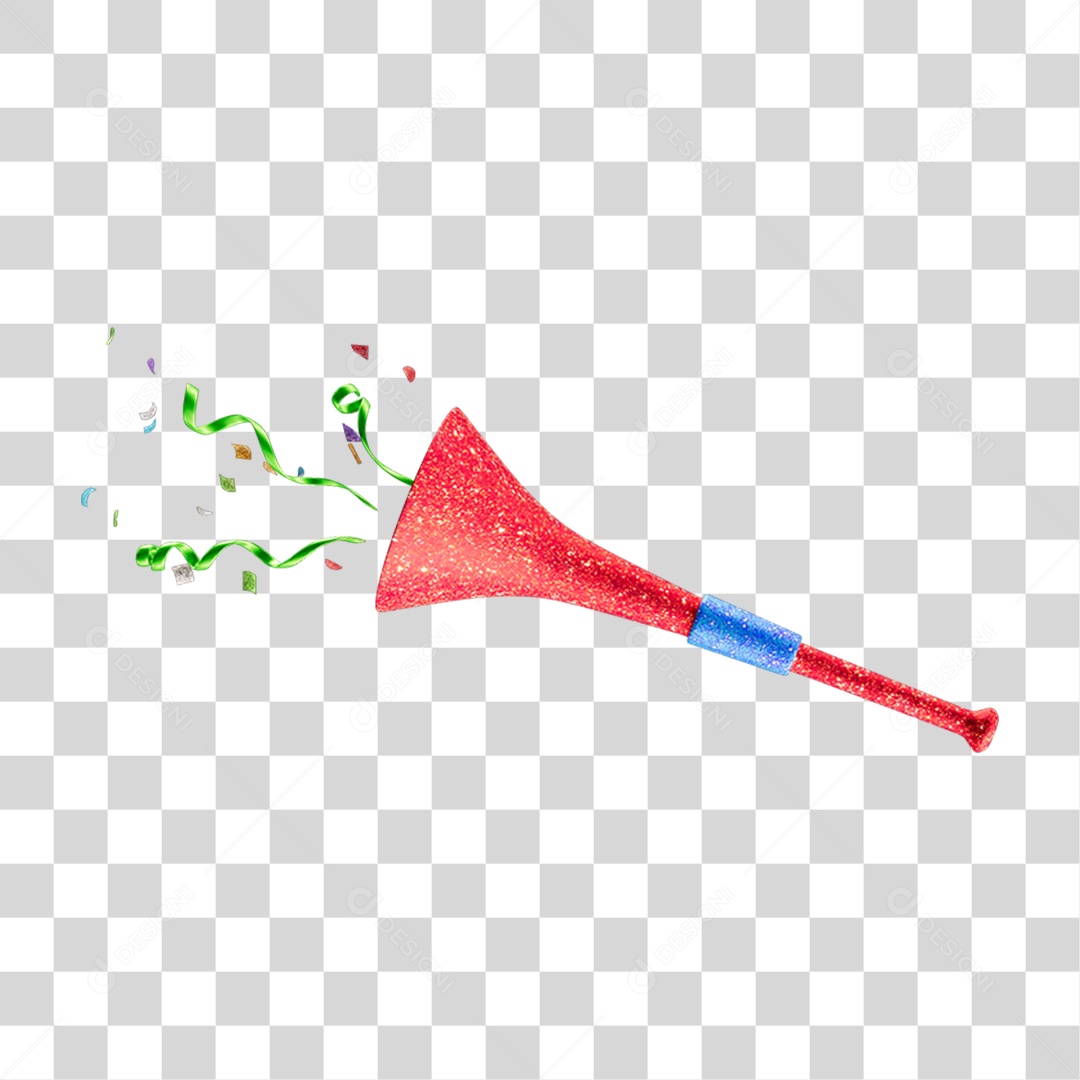Vuvuzelas de Carnaval PNG Transparente