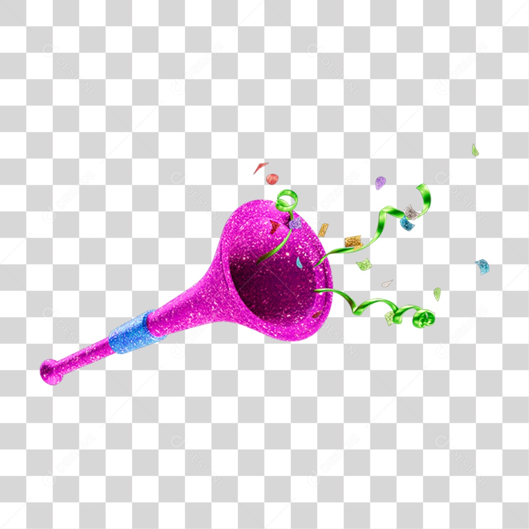 Vuvuzelas de Carnaval PNG Transparente