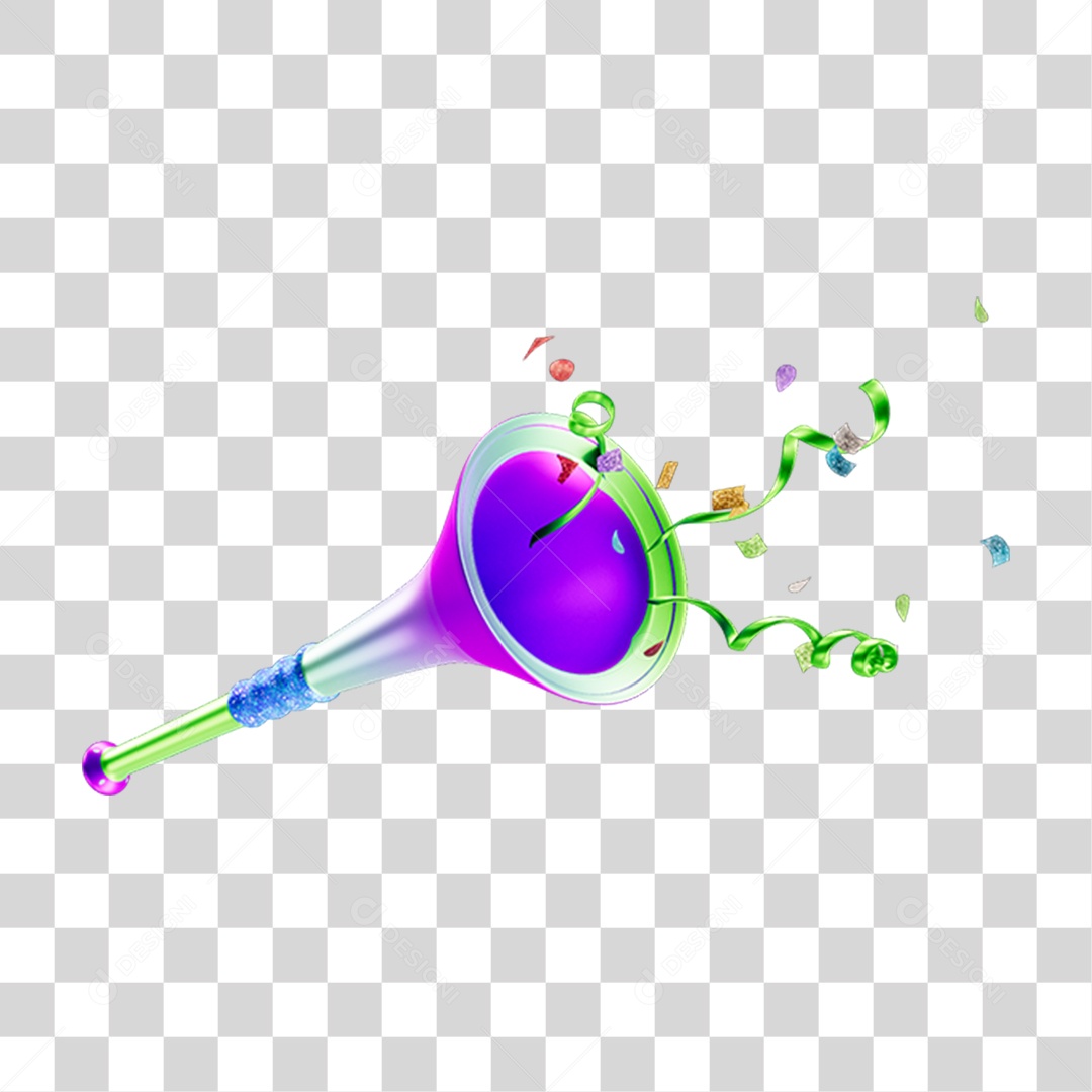 Vuvuzelas de Carnaval PNG Transparente