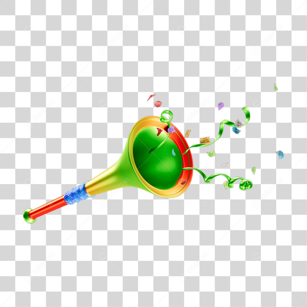 Vuvuzelas de Carnaval PNG Transparente