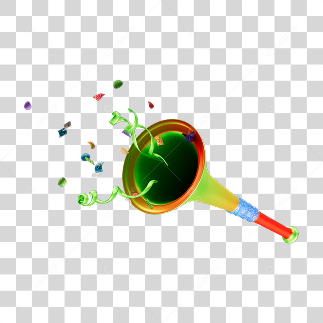 Vuvuzelas de Carnaval PNG Transparente