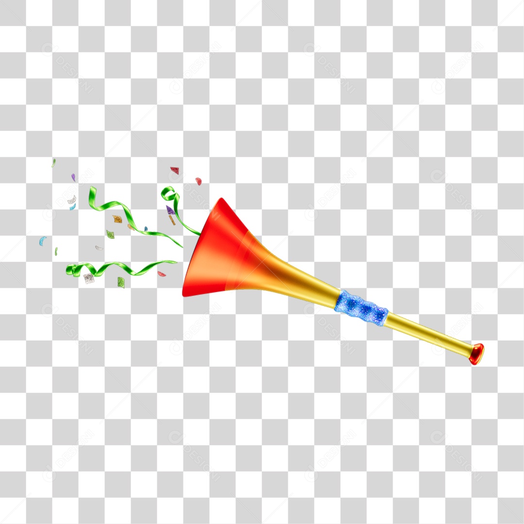 Vuvuzelas de Carnaval PNG Transparente