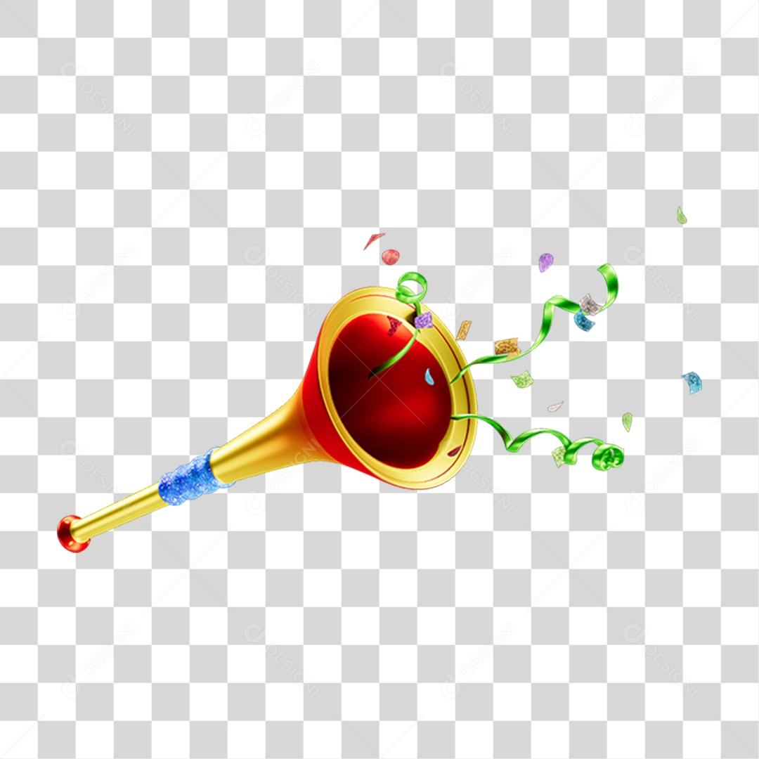 Vuvuzelas de Carnaval PNG Transparente