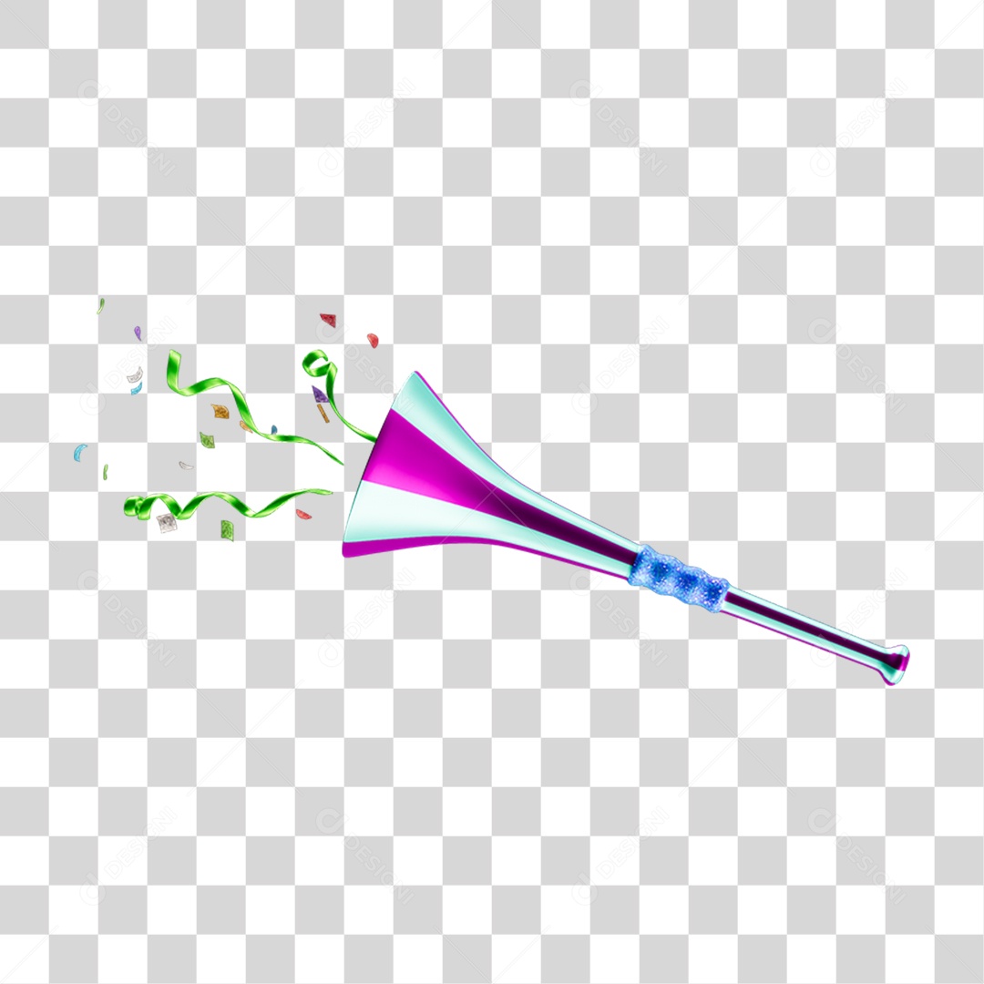 Vuvuzelas de Carnaval PNG Transparente