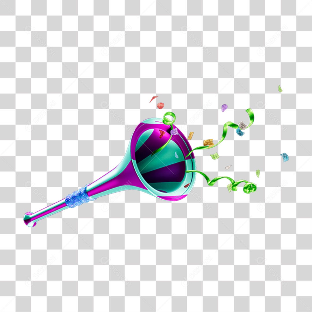 Vuvuzelas de Carnaval PNG Transparente