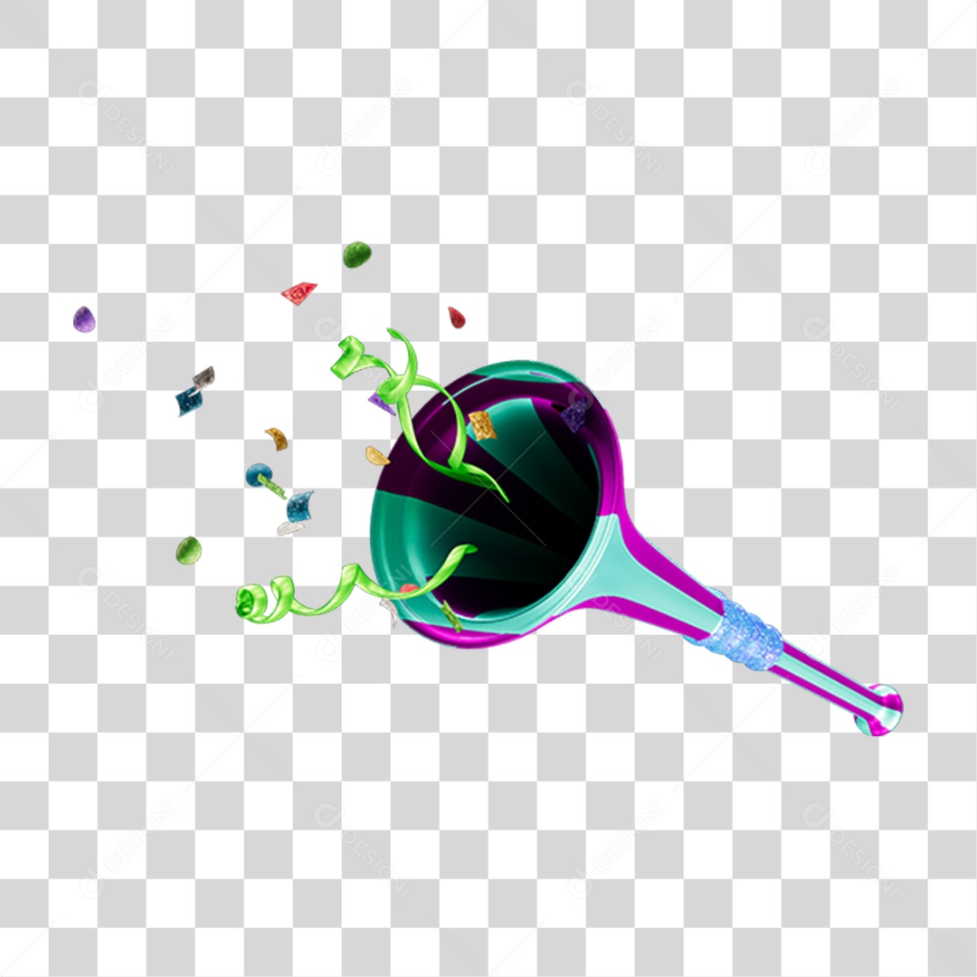 Vuvuzelas de Carnaval PNG Transparente