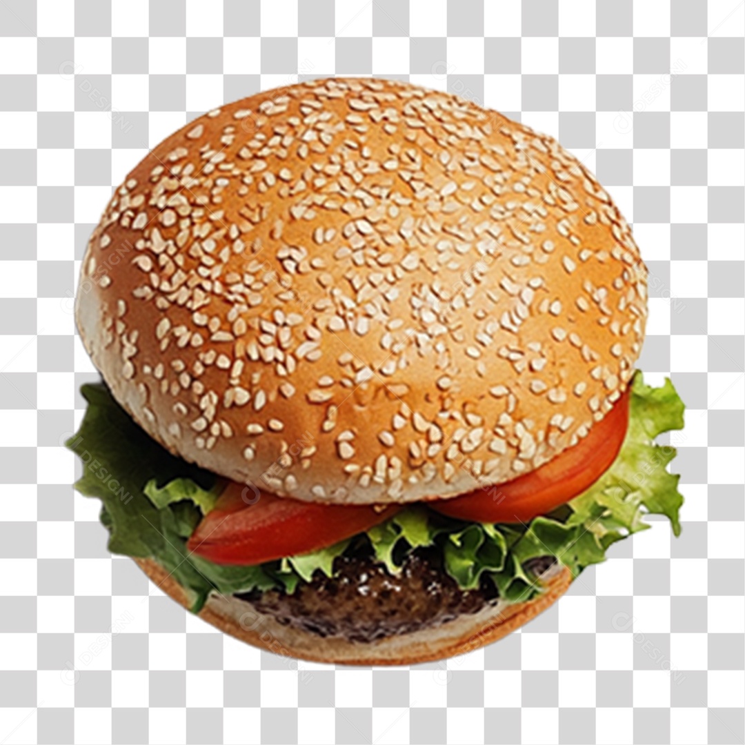 Hambúrguer Lanche PNG Transparente