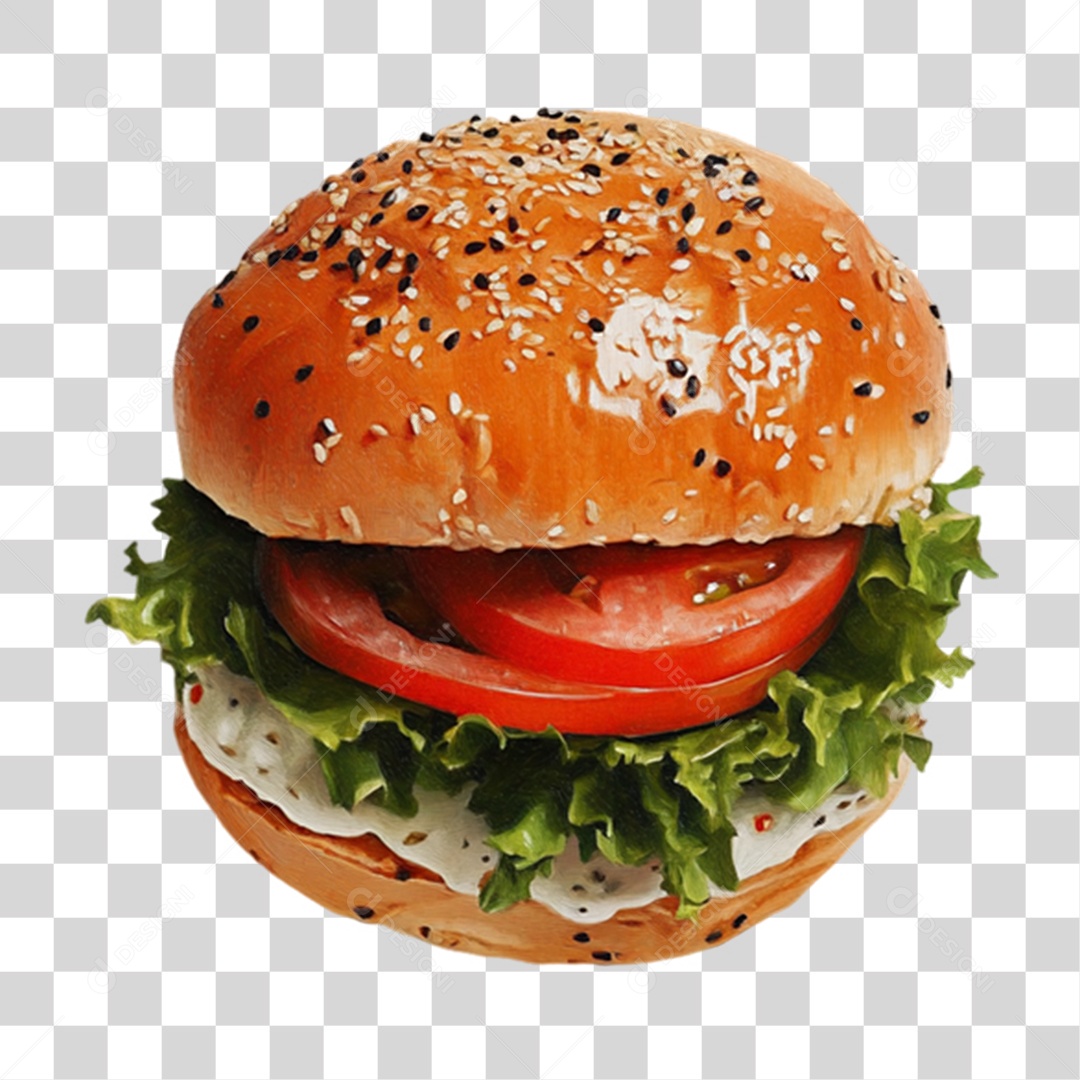 Hambúrguer Lanche PNG Transparente