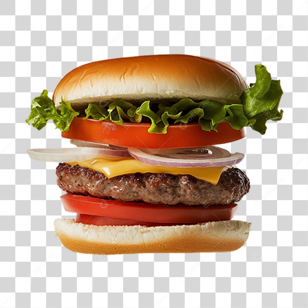 Hambúrguer Lanche PNG Transparente