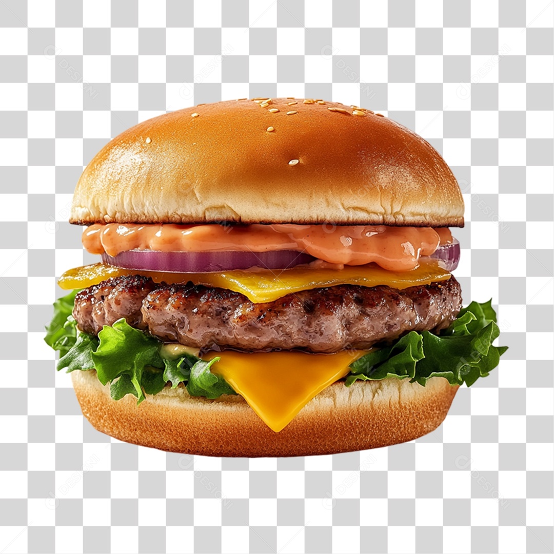 Hambúrguer Lanche PNG Transparente