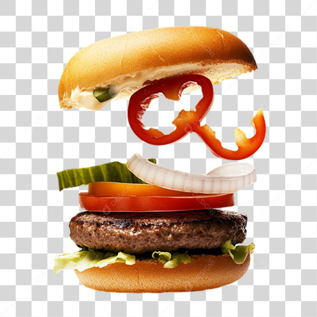 Hambúrguer Lanche PNG Transparente