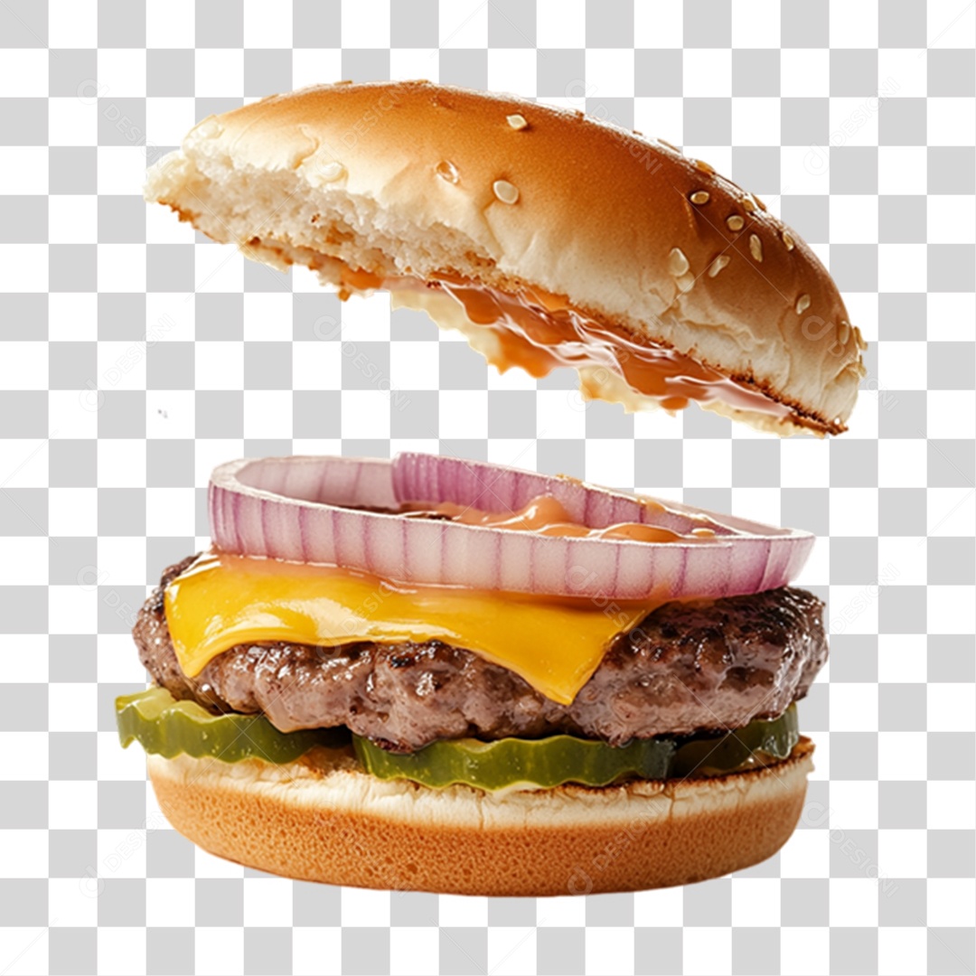 Hambúrguer Lanche PNG Transparente