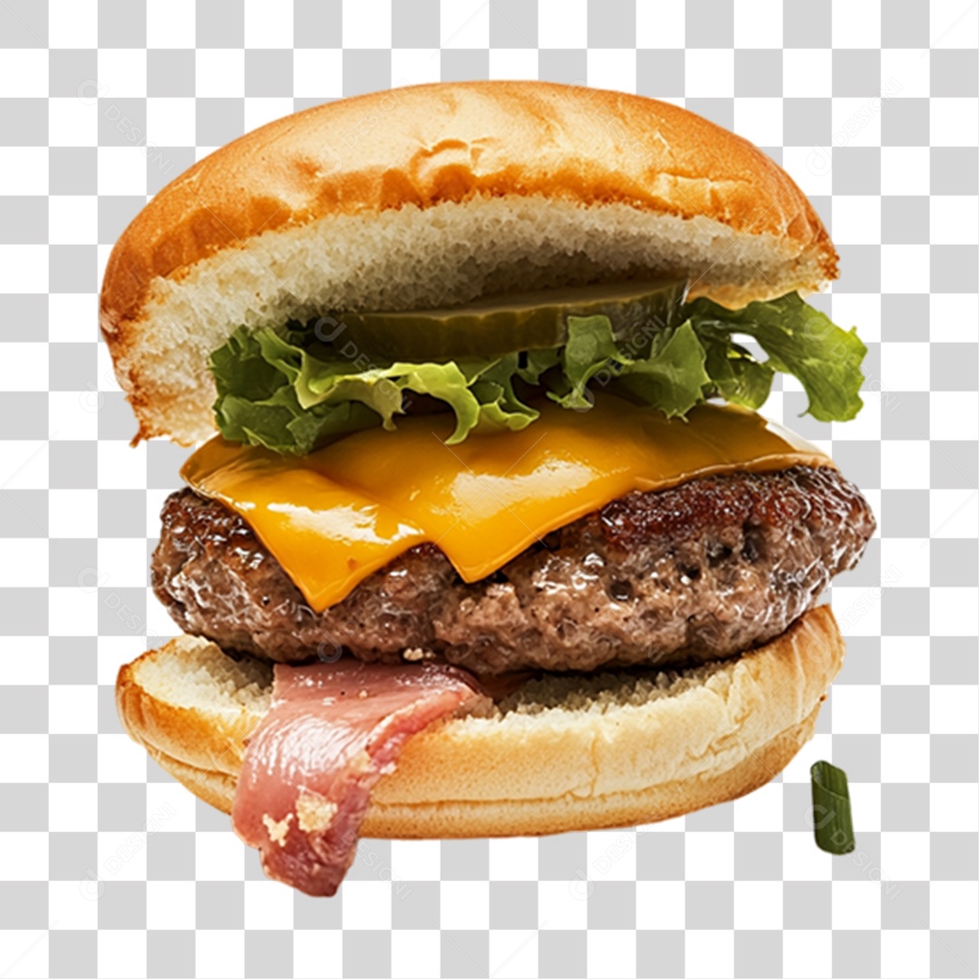 Hambúrguer Lanche PNG Transparente