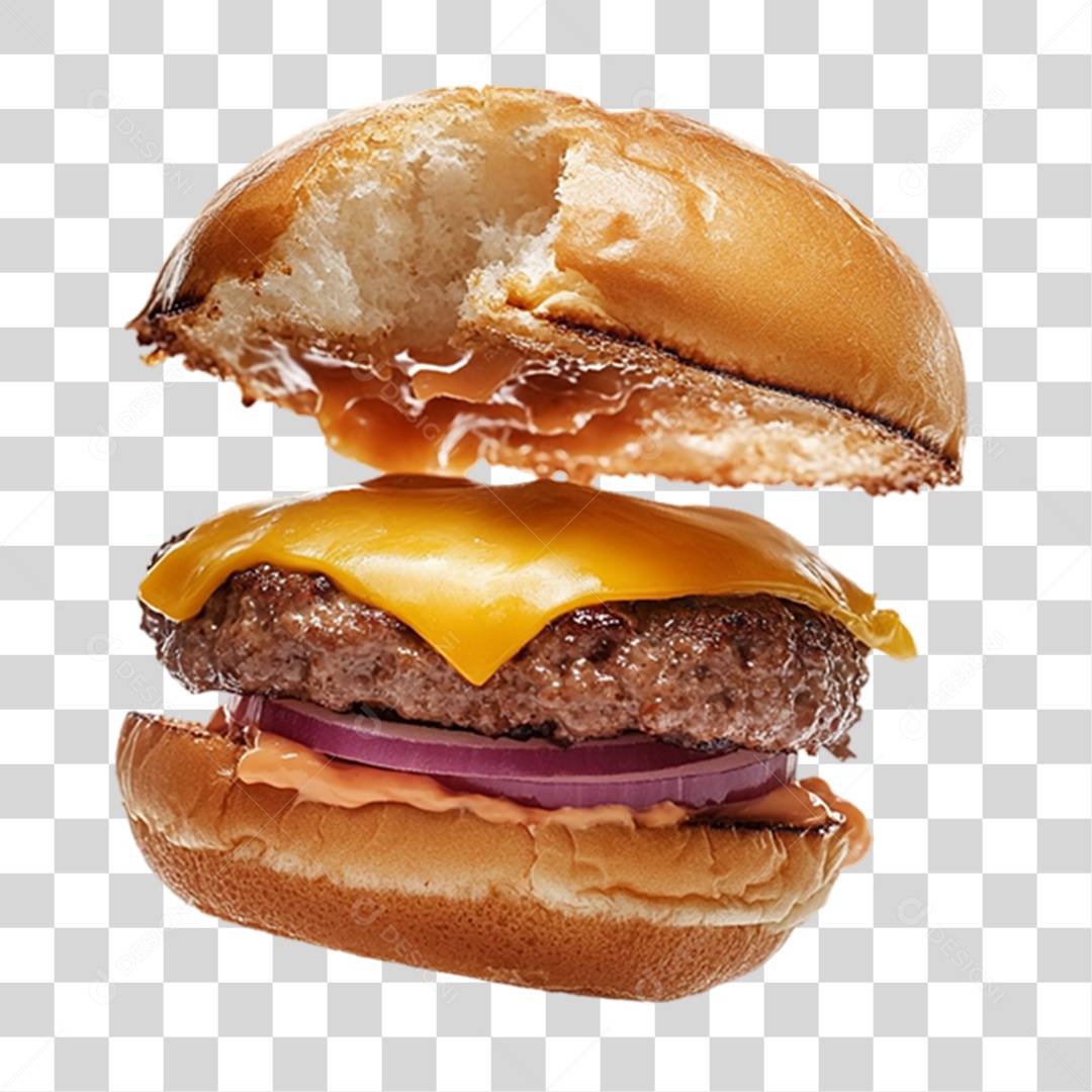 Hambúrguer Lanche PNG Transparente