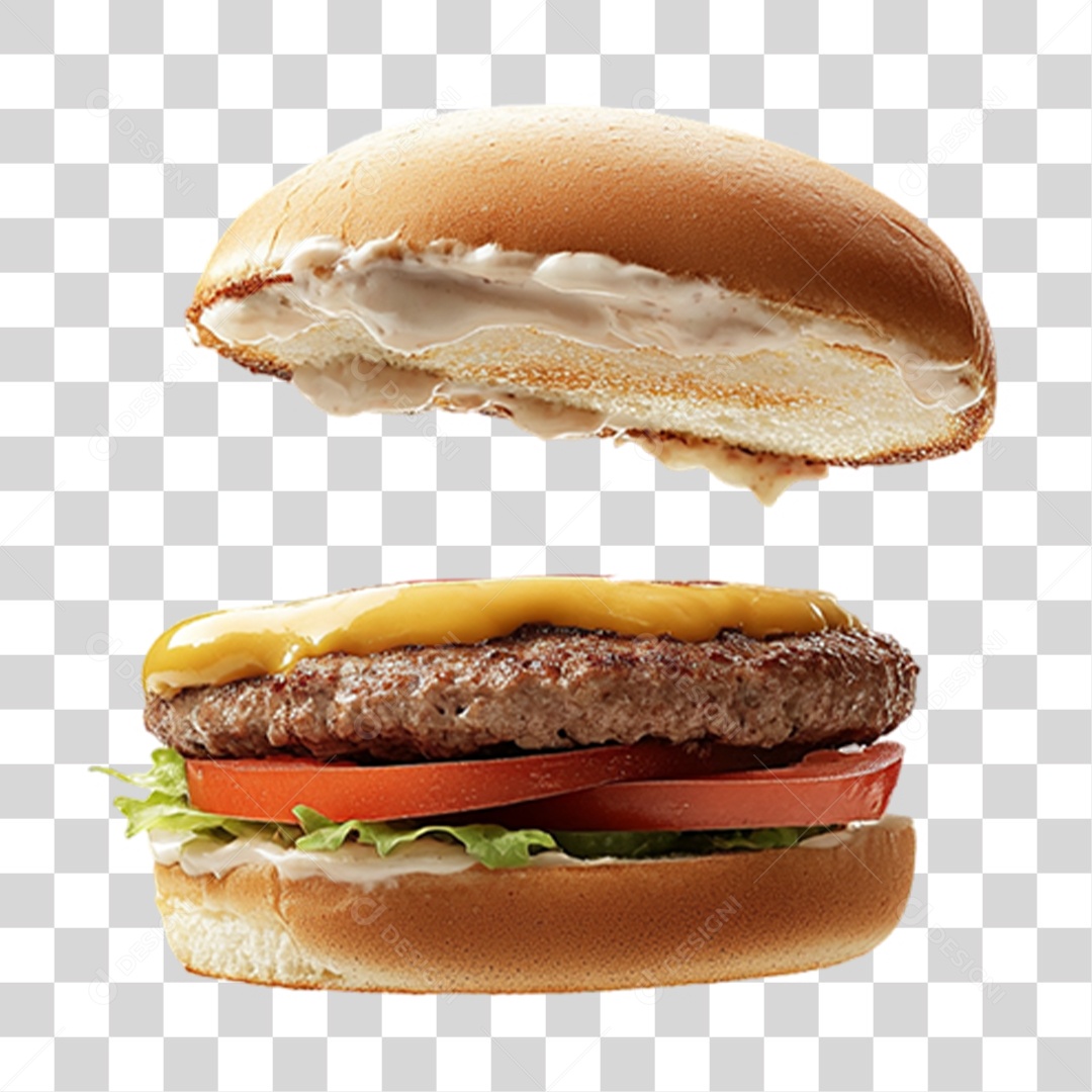 Hambúrguer Lanche PNG Transparente