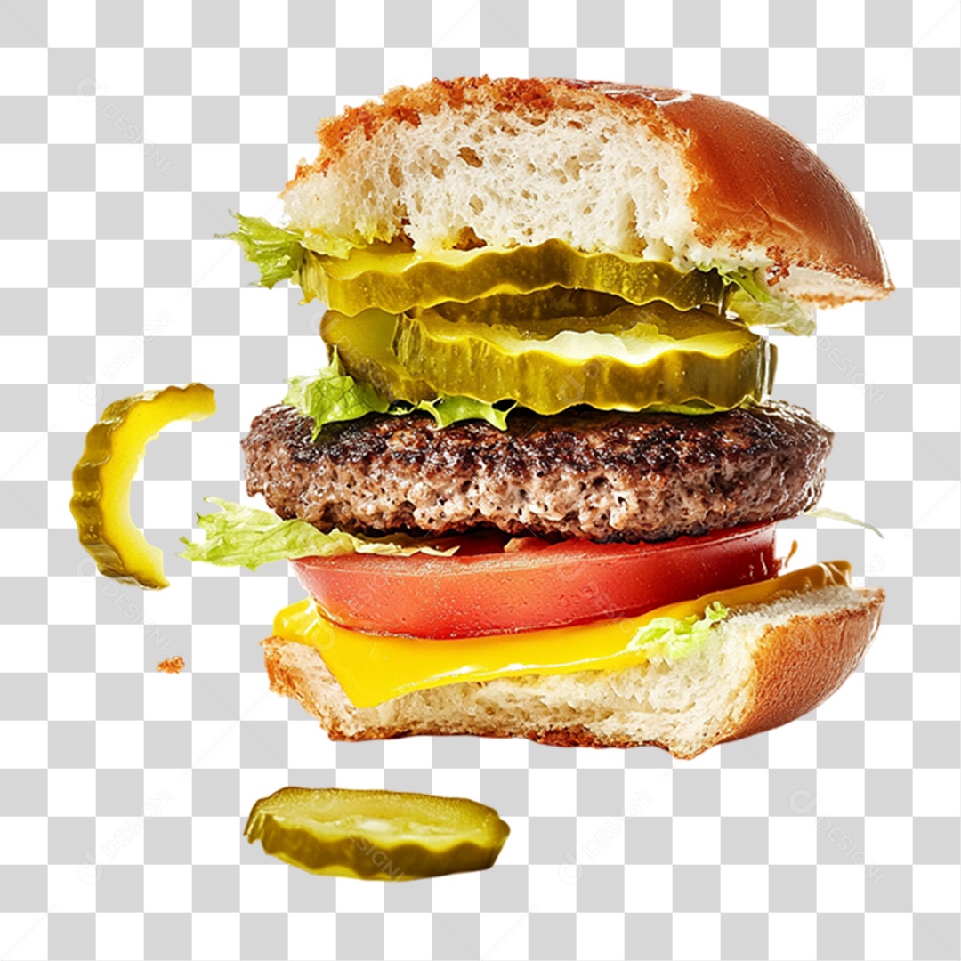 Hambúrguer Lanche PNG Transparente