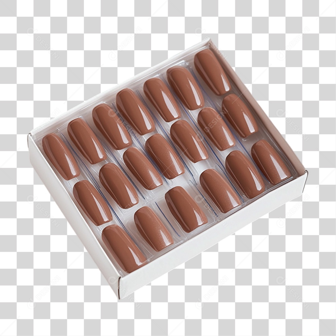 Caixa de Unhas Postiça PNG Transparente