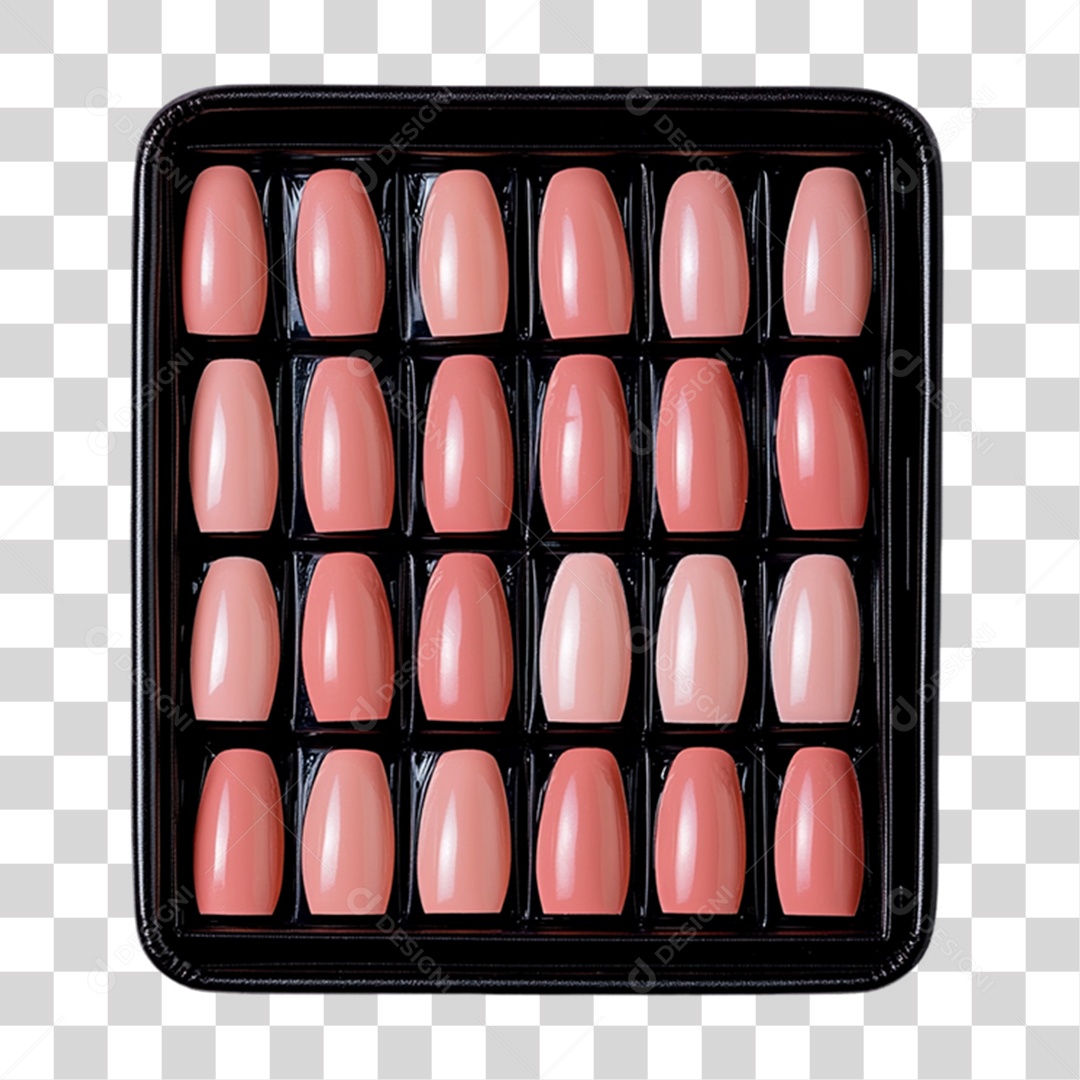 Caixa de Unhas Postiça PNG Transparente