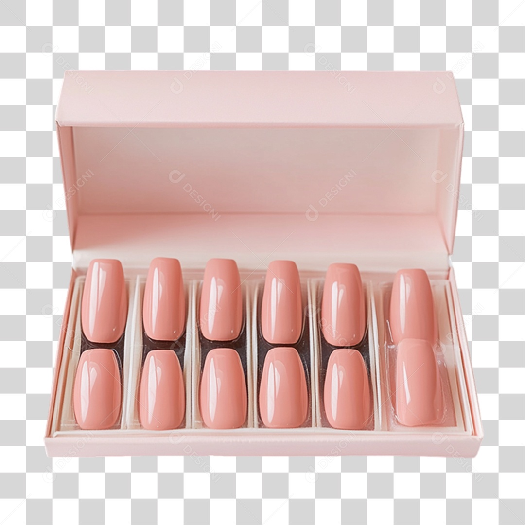 Caixa de Unhas Postiça PNG Transparente