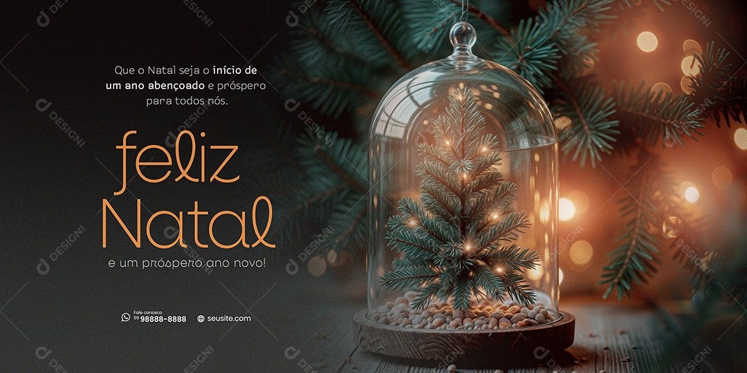 Carrossel Feliz Natal 25 de Dezembro Boas Festas Social media PSD Editável